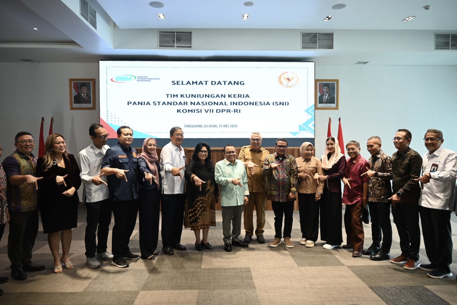 Kunjungan Kerja Panja SNI Komisi VII DPR RI ke BSN Serpong